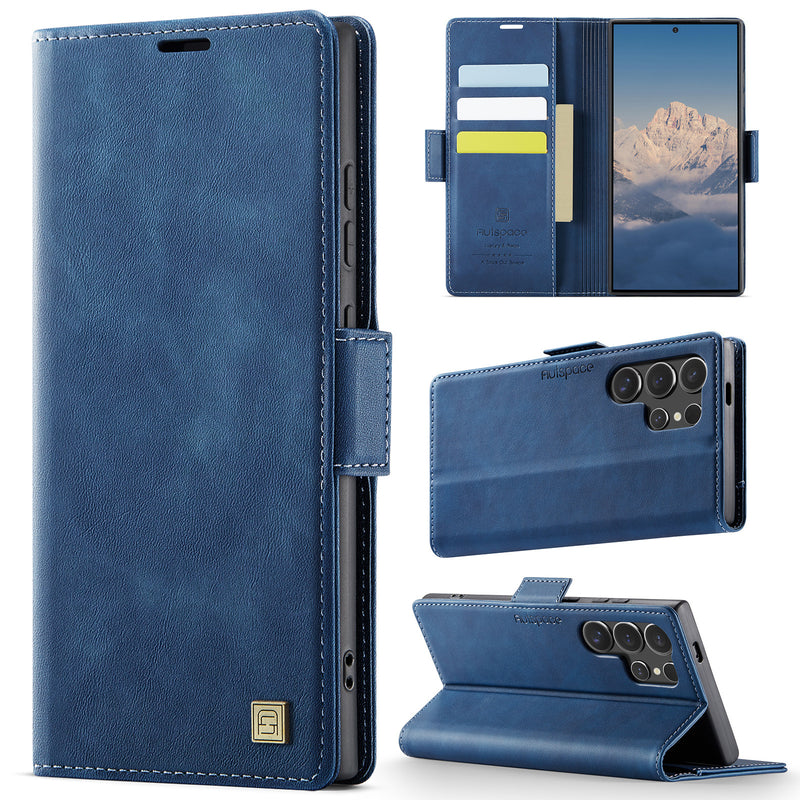 Load image into Gallery viewer, [With Card Slot] Samsung Galaxy S25/Plus/Ultra/Edge - Premium Leather Shockprppf Flip Case
