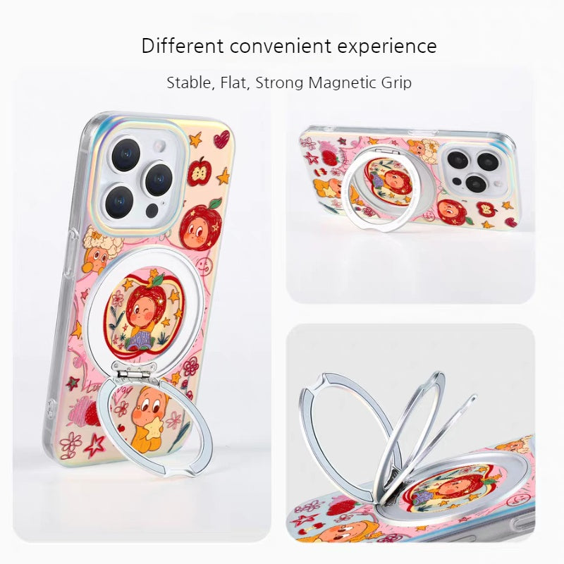 Load image into Gallery viewer, [Magsafe Compatible][Built-in Stand] Apple iPhone 16/Pro/Pro Max/Plus - Cartoon Cute Shockpoof Case

