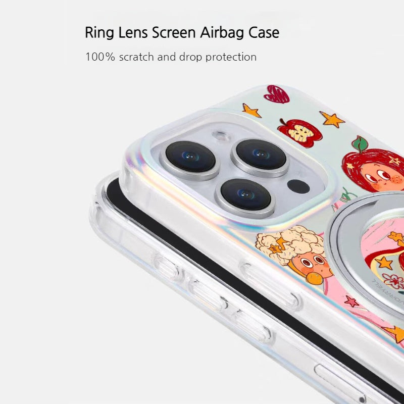 Load image into Gallery viewer, [Magsafe Compatible][Built-in Stand] Apple iPhone 16/Pro/Pro Max/Plus - Cartoon Cute Shockpoof Case
