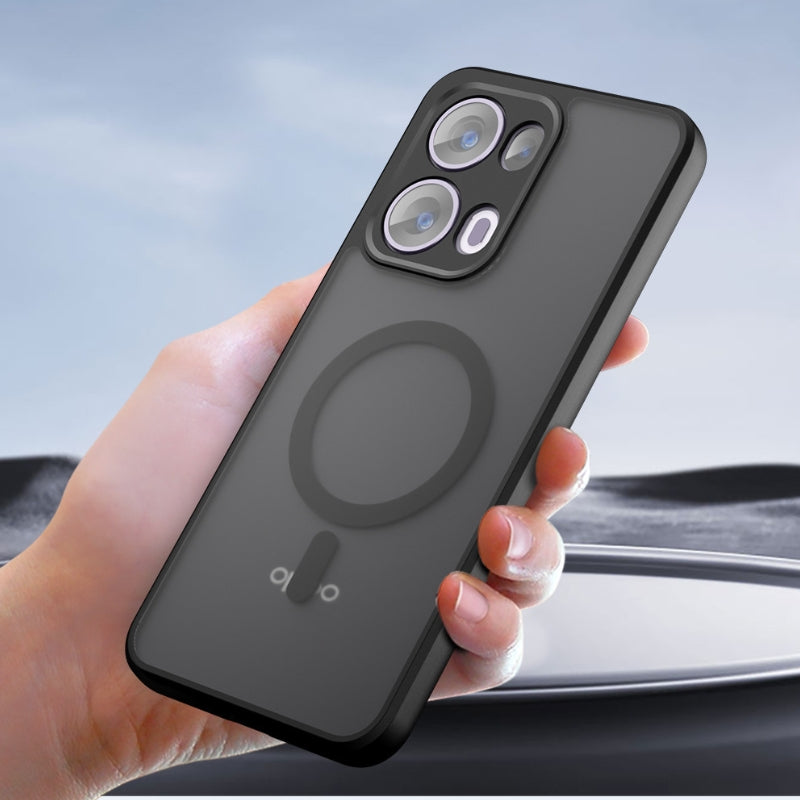 Load image into Gallery viewer, [Magsafe Compatible] OPPO Reno13 Pro Semi-Transparent Frosted Case with Shockproof TPU Corners &amp; Anti-Dust, Anti-Fingerprint Design
