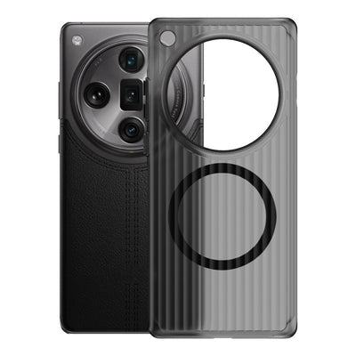 [Magsafe Compatible] OPPO Find X8 - Frosted Semi-Transparent Grid Texture PC Case - i-Station Mobile Phone & Electronic Device Repair and Accessories