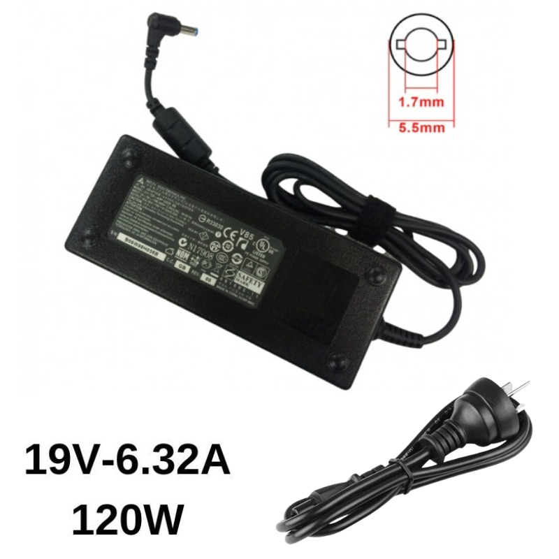 [19V-6.32A/120W][5.5x1.7] Acer Aspire 8940G 8950G 8951G Series Laptop AC Power Supply Adapter Charger - i-Station Mobile Phone & Electronic Device Repair and Accessories