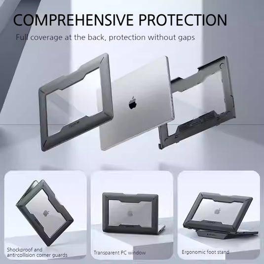 MacBook Pro 16.2" (A2485 & A2780 & A2991) - DEXNOR Shockproof Heavy Duty Tough Case Cover