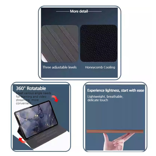 Oppo Pad 3 (OPD2405) 11.61" 2024 - 360 Degree Leather Full Cover Adjustable Rotation Essentials Series Case