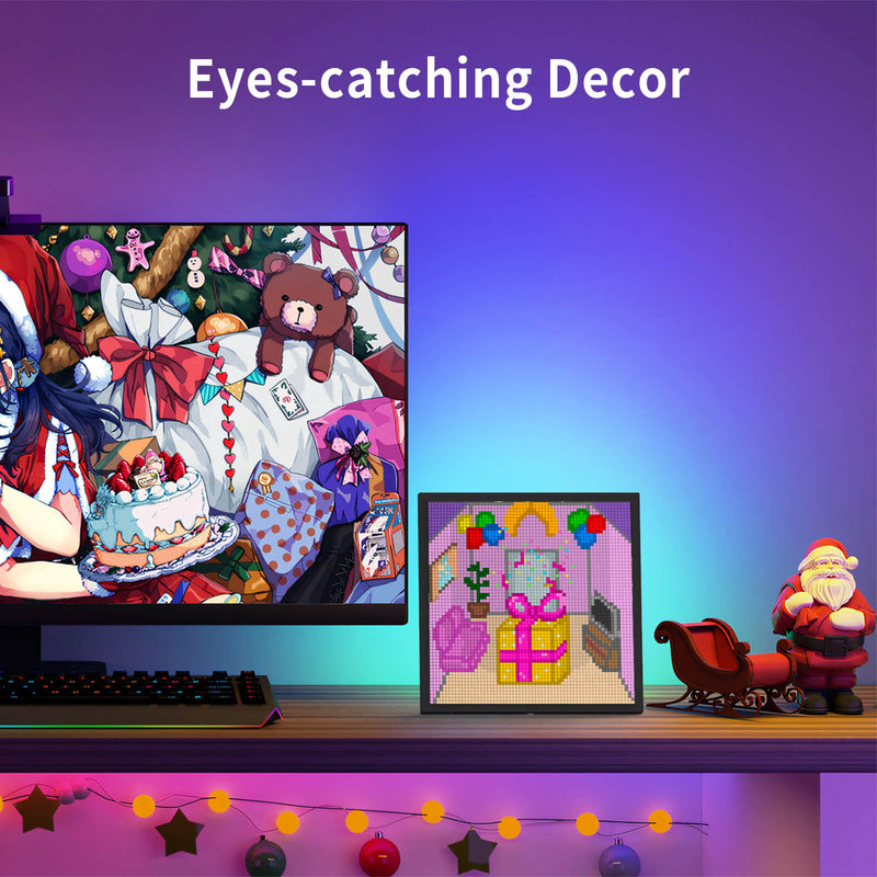 Load image into Gallery viewer, Divoom Pixoo-64 WiFi Pixel Art Display With A 64x64 LED Panel, Unique Lighting Decoration w/App ControlPerfect Gift
