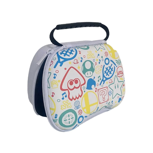 PS4/PS5 Pro/Slim Graffiti Mario Game Controller Storage Case – Portable Protective Hard Shell Carrying Bag