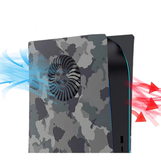 Sony PlayStation 5 PS5 Camo Matte Console Shell Cover with Venting Holes, Dust Filter & RGB Light Strip – Easy Installation