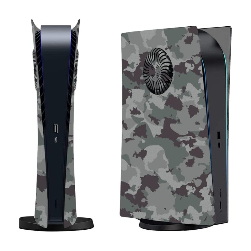 Load image into Gallery viewer, Sony PlayStation 5 PS5 Camo Matte Console Shell Cover with Venting Holes, Dust Filter &amp; RGB Light Strip – Easy Installation
