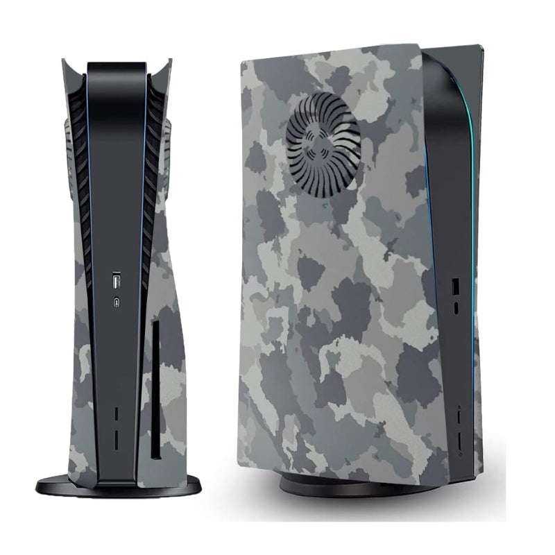 Load image into Gallery viewer, Sony PlayStation 5 PS5 Camo Matte Console Shell Cover with Venting Holes, Dust Filter &amp; RGB Light Strip – Easy Installation
