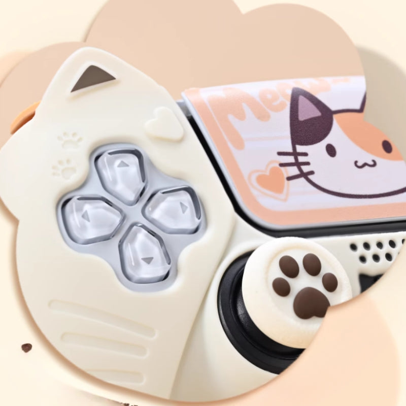 Load image into Gallery viewer, PlayStation PS5 DualSense Controller Silicone Protective Case with Calico Cat Ears – Cute Design for Kids
