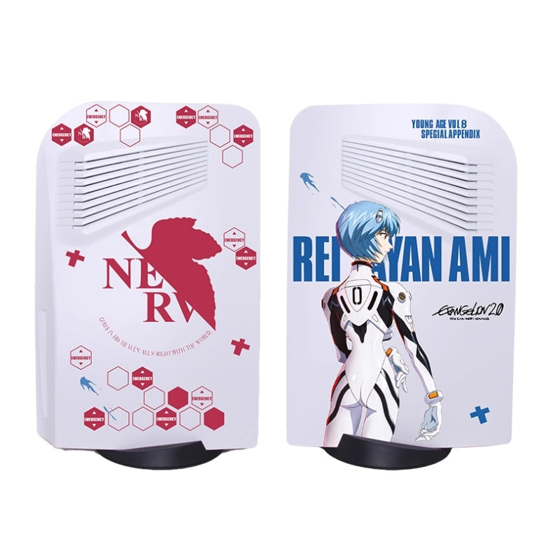 Load image into Gallery viewer, Sony PlayStation PS5 Disc Edition Evangelion DIY Custom Case - Replaceable Cooling Grille with Curved Corners
