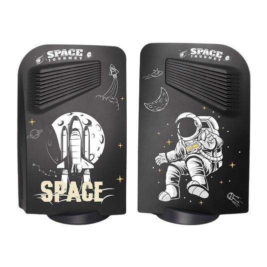 Sony PlayStation PS5 Disc Edition Astronaut DIY Custom Case - Replaceable Cooling Grille with Curved Corners