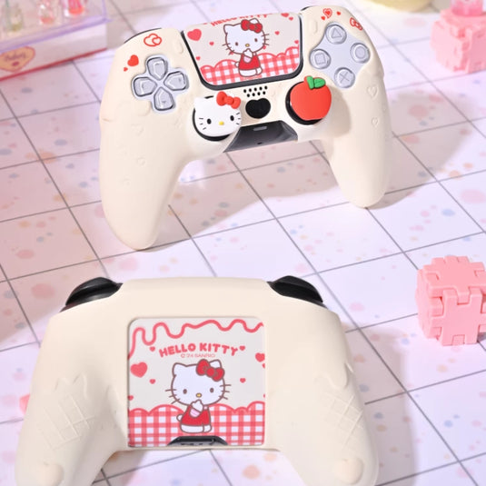 PlayStation PS5 Hello Kitty Silicone Anti-Slip Sticker Controller Protective Case