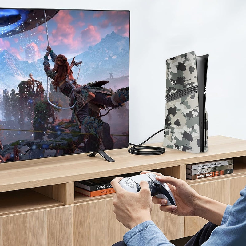 Load image into Gallery viewer, Sony PlayStation PS5 Pro 1.0 2.0 Disc &amp; Digital Edition Camo Matte Console Shell Cover – Easy Installation
