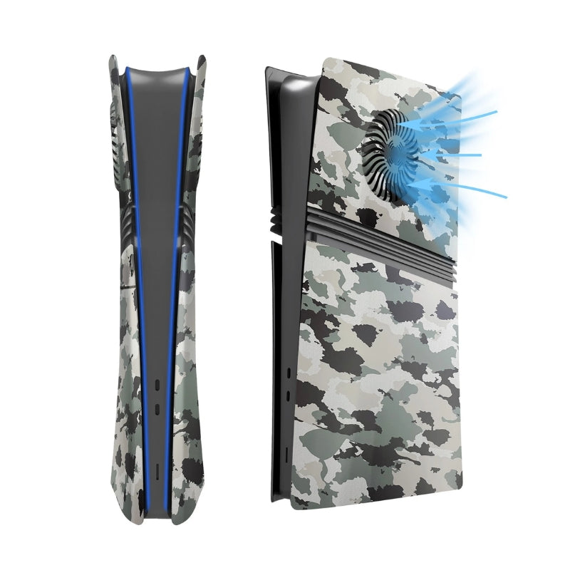 Load image into Gallery viewer, Sony PlayStation PS5 Pro 1.0 2.0 Disc &amp; Digital Edition Camo Matte Console Shell Cover – Easy Installation
