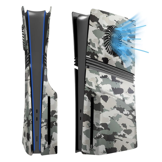 Sony PlayStation PS5 Pro 1.0 2.0 Disc & Digital Edition Camo Matte Console Shell Cover – Easy Installation