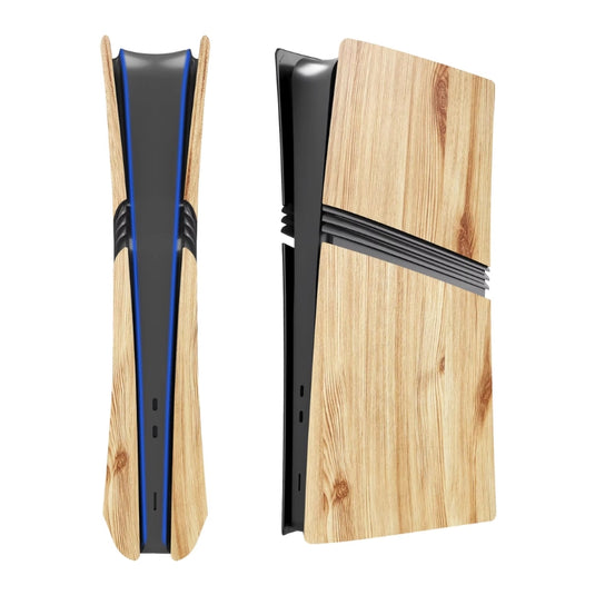 Sony PlayStation PS5 Pro Wood Grain Replacement Console Cover – ABS Protective Shell with or without Ventilation Grilles
