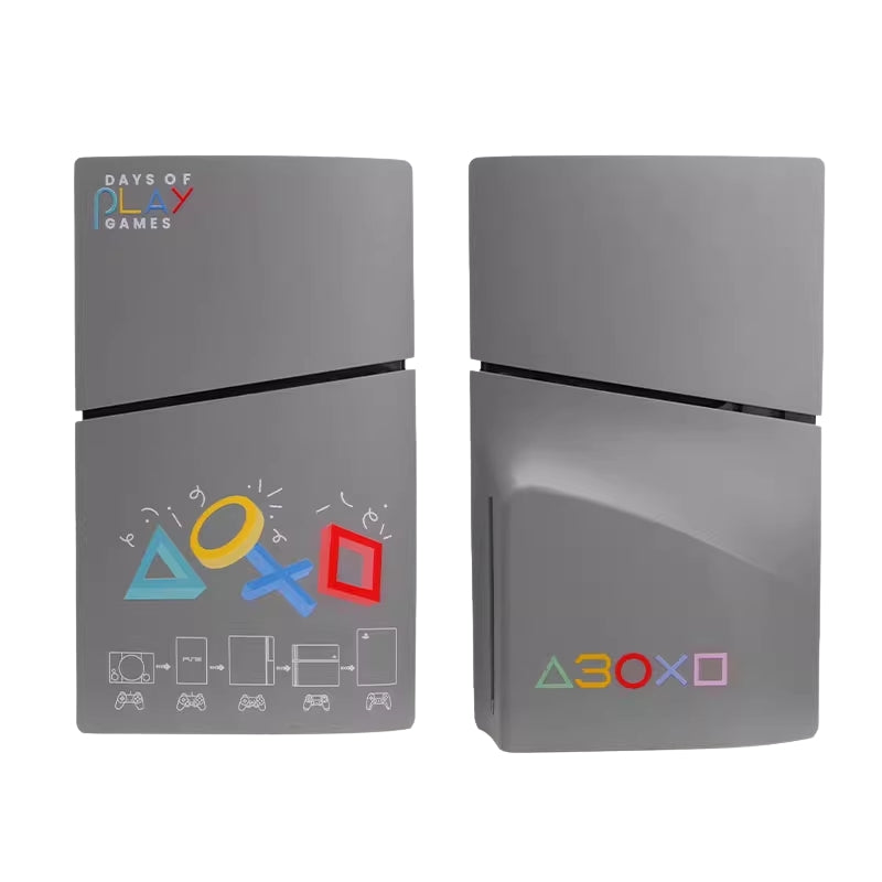Load image into Gallery viewer, Sony PlayStation PS5 Slim Disc Edition 30th Anniversary Edition Replacement Faceplate Shell – Limited Edition Retro Design Console Cover
