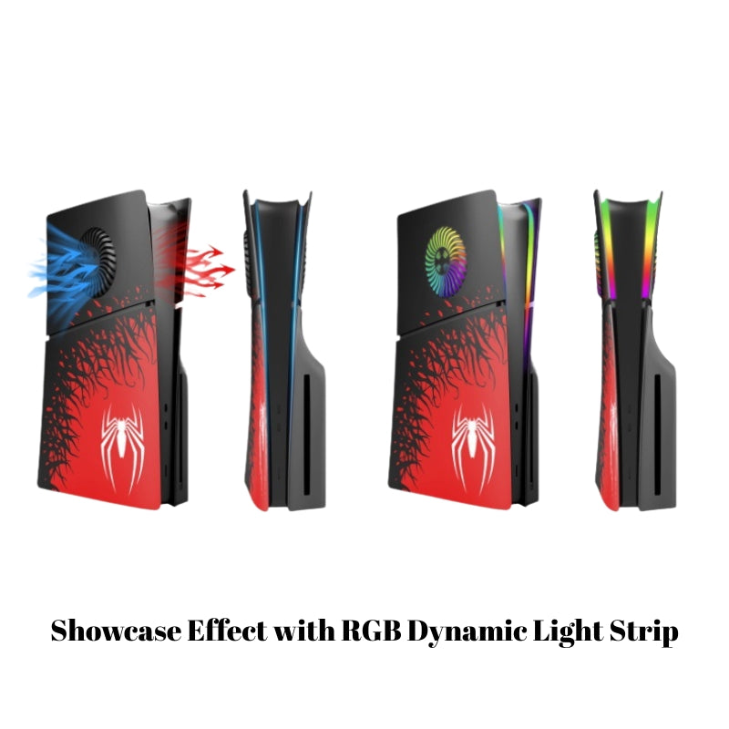 Load image into Gallery viewer, Sony PlayStation PS5 Slim Spider-Man Design Console Protective Cover – Quick &amp; Simple Install
