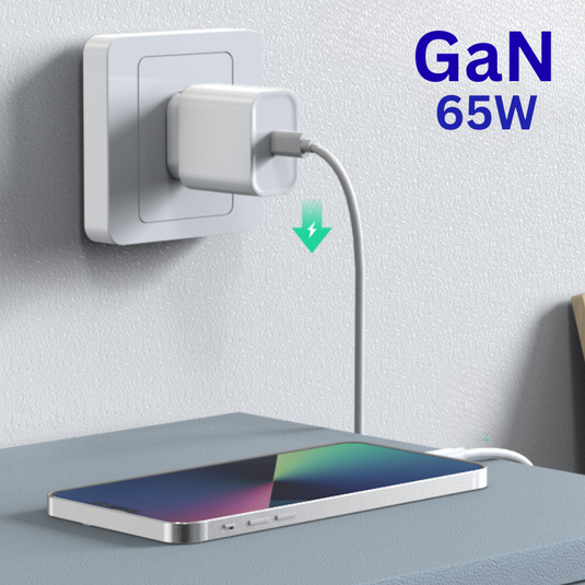 65W PD USB-C Type-C Port iPhone 17/16/15 & iPad Pro Air & MacBook Air/Pro - Wall Travelling Charger Adapter With Cable -  (SAA Approved/AU Plug) - Polar Tech Australia