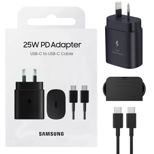 [Charger & Cable] Samsung 25W Fast PD Type-C USB-C Port Wall Charger Travel Power Adapter (AU Plug) - Polar Tech Australia