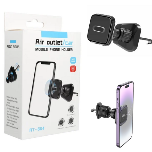 [RT-604] Universal MagSafe Compatible Aircon Vent Flow Magnet Phone Holder - Polar Tech Australia