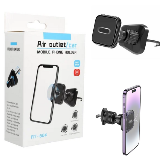 [RT-604] Universal MagSafe Compatible Aircon Vent Flow Magnet Phone Holder - Polar Tech Australia