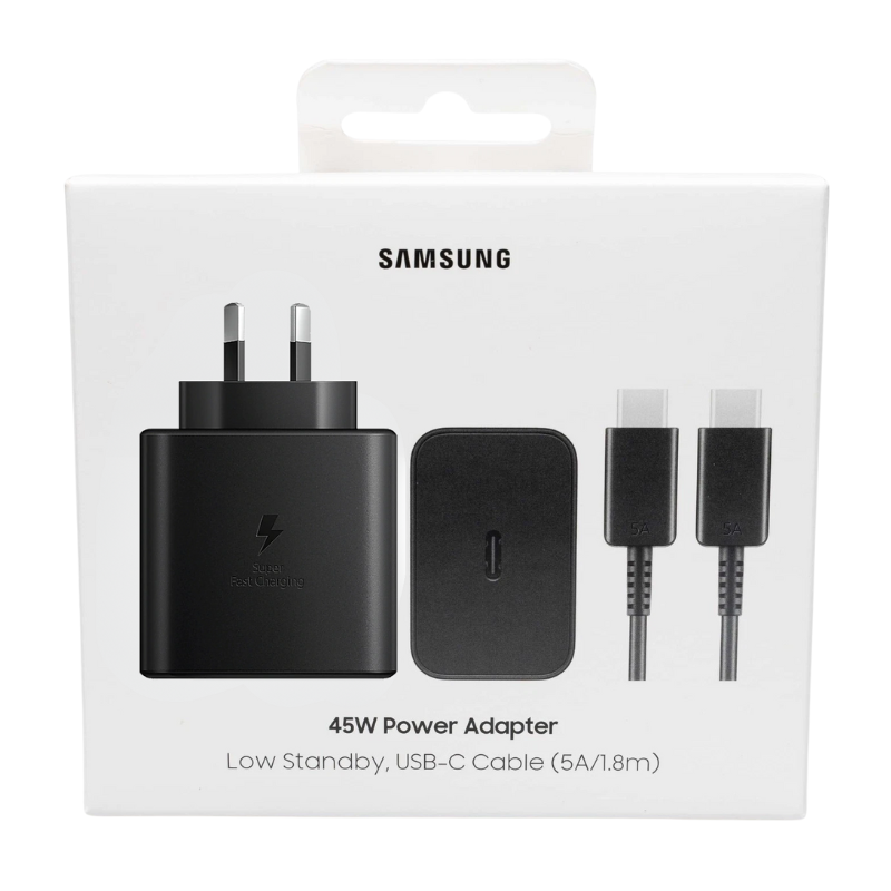 Load image into Gallery viewer, [Charger &amp; Cable] Samsung 45W Super Fast PD Type-C USB-C Port Wall Charger Travel Power Adapter (AU Plug) - Polar Tech Australia
