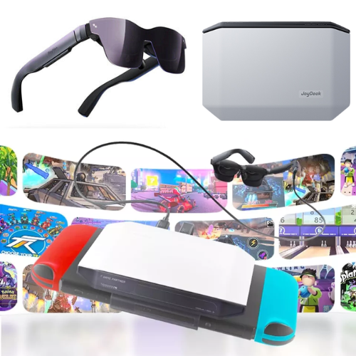 Load image into Gallery viewer, [FFalcon RayNeo AR Glass Air 3 + JoyDock] Nintendo Switch Portable Pocket 201&quot; 120Hz Miro-OLED AR VR XR Glass Wearable Monitor
