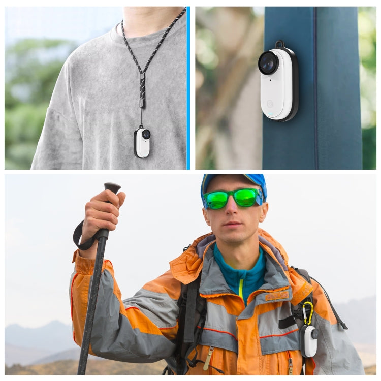 Load image into Gallery viewer, Insta360 GO 3 / GO 3S PULUZ Body Magnetic Plastic Protective Frame Cage with Carabiner
