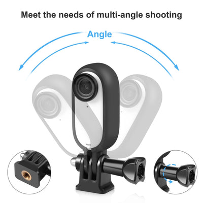 Insta360 GO 3 / GO 3S PULUZ Body Plastic Protective Frame Cage with Screw & Adapter (Black) - i-Station Mobile Phone & Electronic Device Repair and Accessories