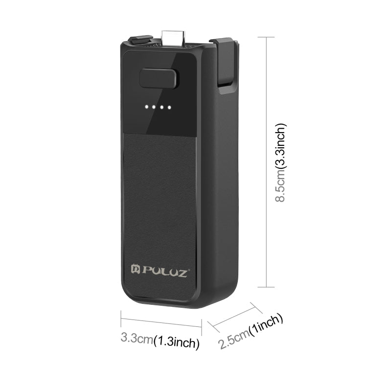 Load image into Gallery viewer, DJI Osmo Pocket 3 PULUZ High-Capacity 2800mAh Battery Grip (Black)
