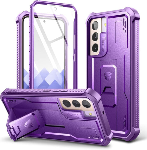 [Screen Protector & Kickstand] Samsung Galaxy S22/S22 Ultra - Shockproof Rugged Case Full-Body Bumper Protective Heavy Duty Case