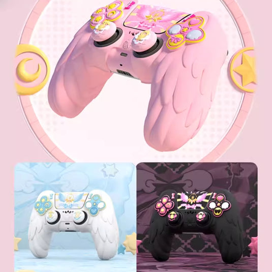 PlayStation PS5 Pro/Slim Cardcaptor Sakura Themed Controller Protective Soft Case – PP Material, Cute Anime Design