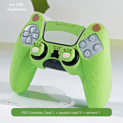 PlayStation PS5 DualSense Frog Kid-Friendly Silicone Controller Protective Case – Cute Design - i-Station Mobile Phone & Electronic Device Repair and Accessories