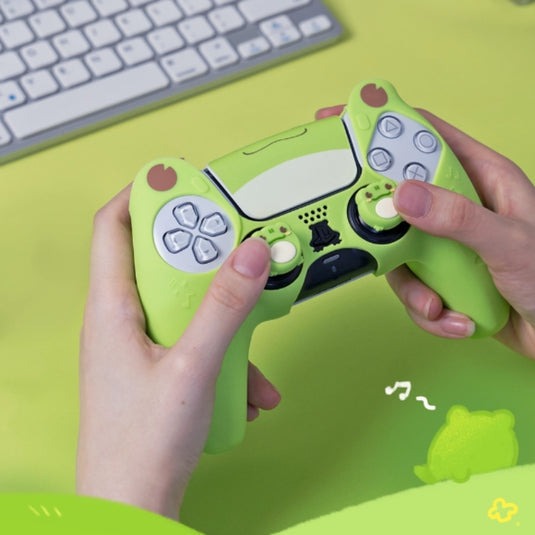 PlayStation PS5 DualSense Frog Kid-Friendly Silicone Controller Protective Case – Cute Design