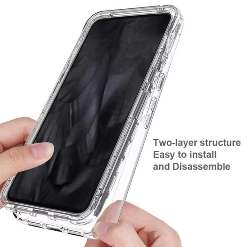 Load image into Gallery viewer, Google Pixel 7A - TPU 2 in1 Full Covered Clear Transparent Protection Heavy Duty Case - Polar Tech Australia
