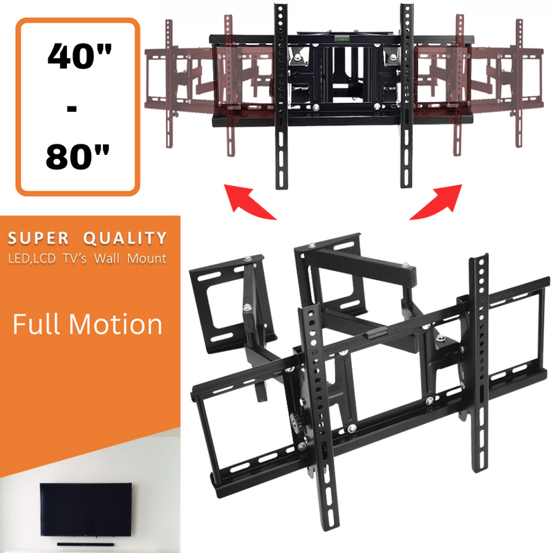 Load image into Gallery viewer, [40&quot;- 80&quot;][Full Motion] Universal Full Motion VESA Adjustable Degree Heavy-Duty LED TV Mount Bracket - Polar Tech Australia
