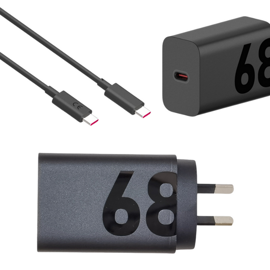 [With Cable] Motorola TurboPower™ 68W Wall Charger PD Type-C  Port Wall Travelling Charger Adapter -  (SAA Approved/AU Plug) - i-Station Mobile Phone & Electronic Device Repair and Accessories