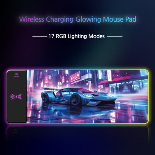 Multifunctional 15W Fast-Charging RGB Wireless Gaming Mouse Pad