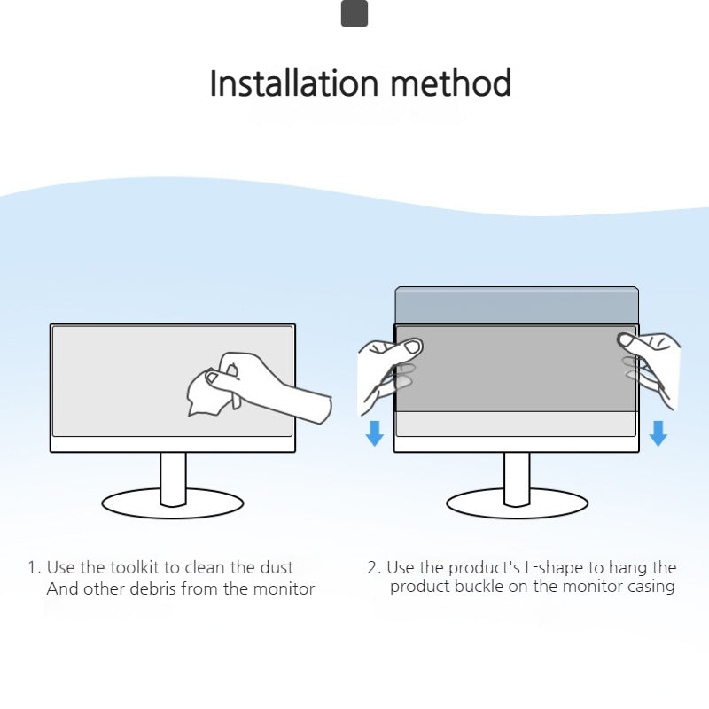 Load image into Gallery viewer, [Privacy] Hanging 23.8-inch Easy-install Acrylic Anti-spy Computer Monitor Screen Protector for iMac, Lenovo, Acer, Dell, Gigabyte, BenQ, HP &amp; Asus
