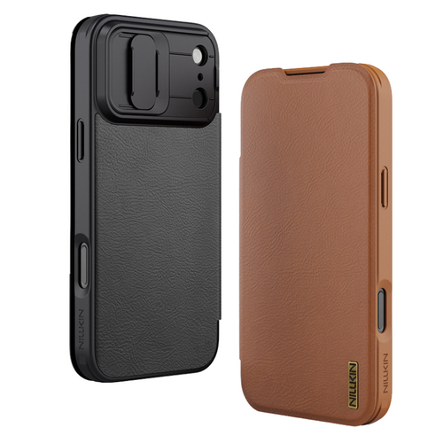 [Built-in Lens Cover][With Card Slot] Apple iPhone 17 Pro/Pro Max NILLKIN Flip Cover Full-body Shockproof Case