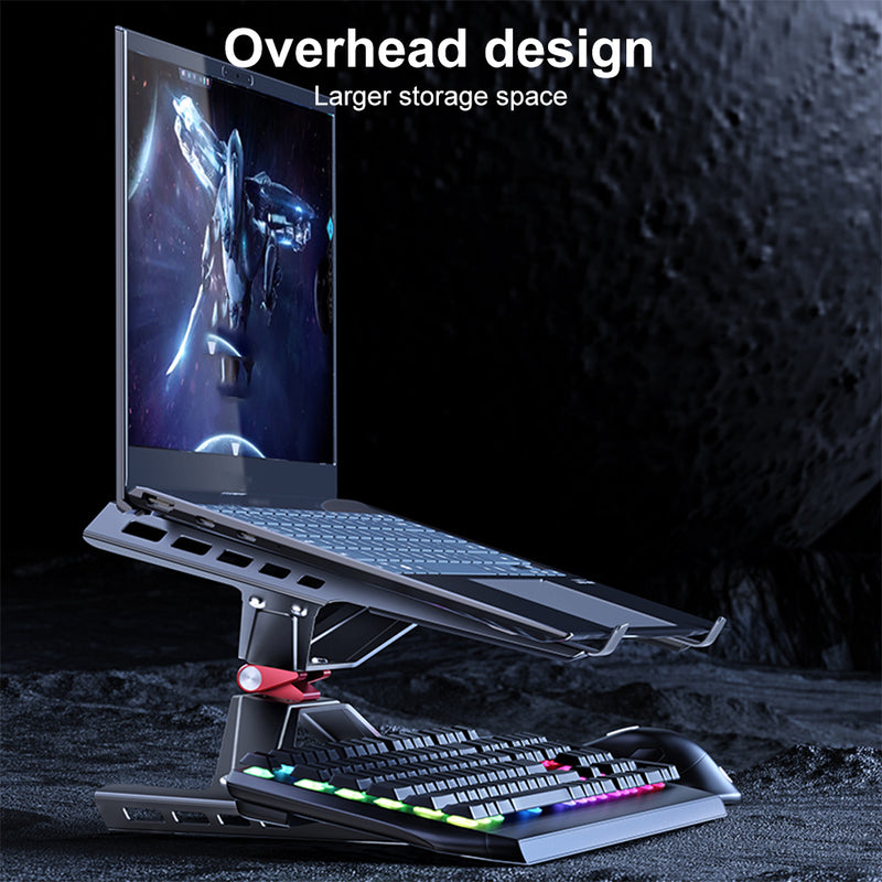 Load image into Gallery viewer, Laptop Stand Adjustable Laptop Holder Riser Carbon Steel Portable Notebook Stand
