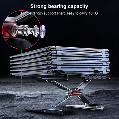 Laptop Stand Adjustable Laptop Holder Riser Carbon Steel Portable Notebook Stand - i-Station Mobile Phone & Electronic Device Repair and Accessories