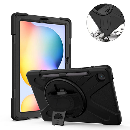 Samsung Galaxy Tab S6 Lite 10.4 2020 (P610/P613/P615/P619) Heavy Duty 360 Degree Rotate Stand Hand Strap Case - Polar Tech Australia