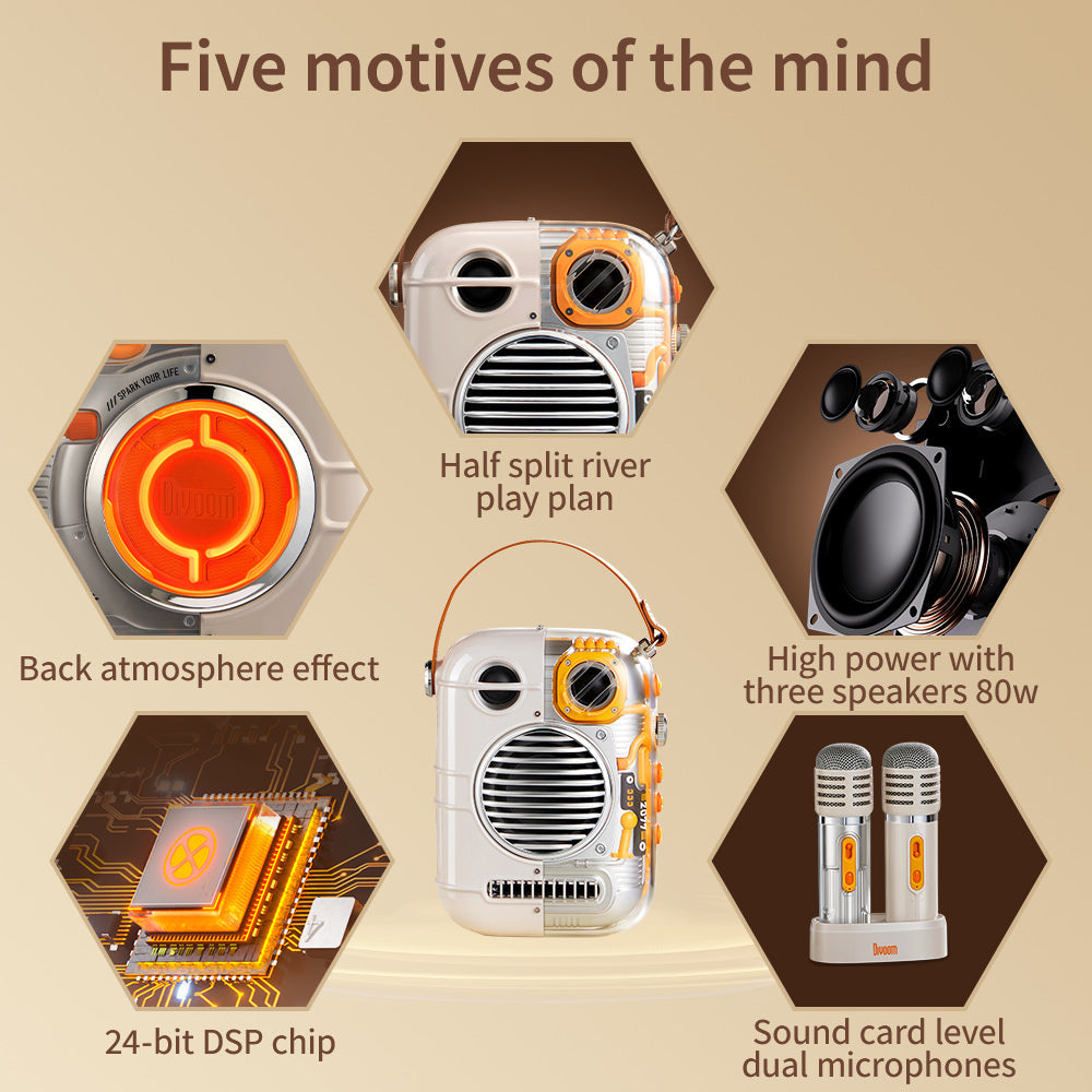 Divoom Spark-Pro Bluetooth Portable Speaker Karaoke Speaker Perfect Gift - i-Station Mobile Phone & Electronic Device Repair and Accessories