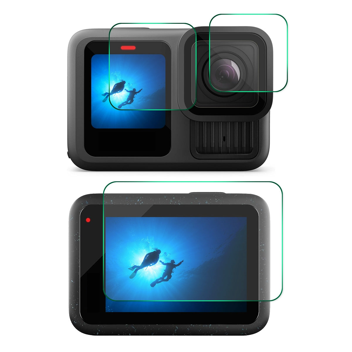GoPro HERO 13 9H Tempered Glass Screen Protector Front ＆ Back Camera Film - i-Station Mobile Phone & Electronic Device Repair and Accessories
