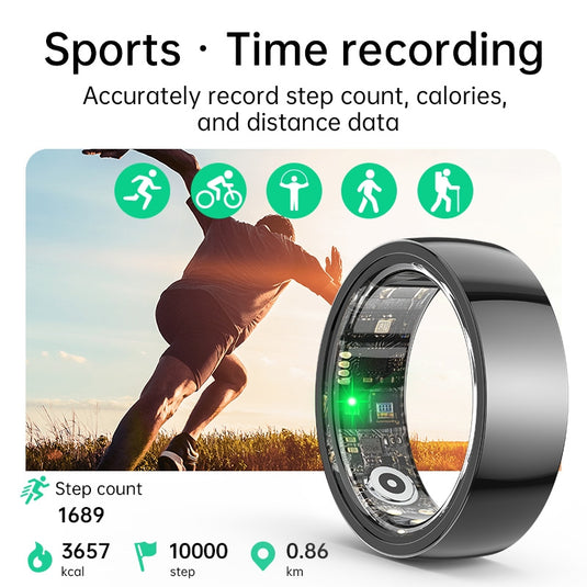 [Brand New] R1000 SIZE 13 Smart Ring, Support Heart Rate / Blood Oxygen / Sleep / Multiple Sports Modes