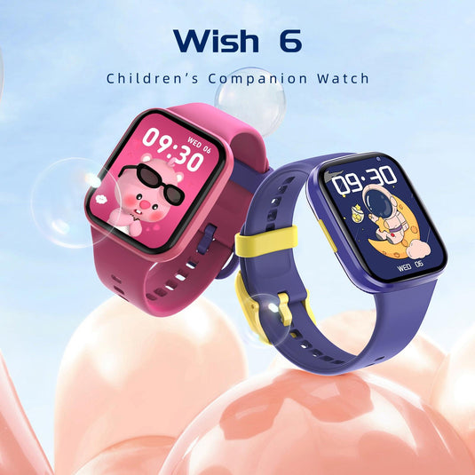 [Brand New] Wish 6 1.69 inch TFT Color Screen IP68 Waterproof Children Companion Smart Watch