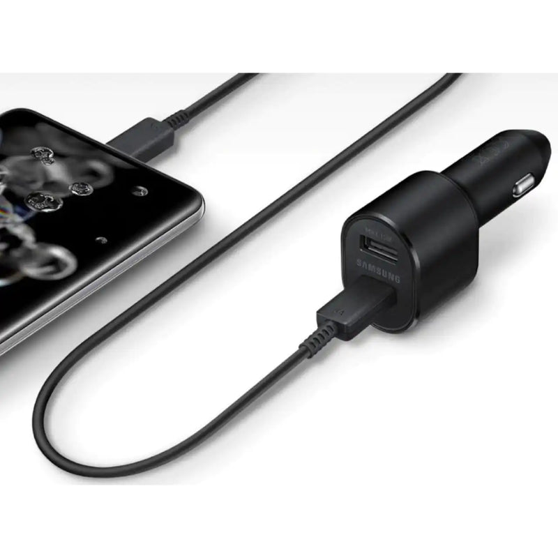 Load image into Gallery viewer, [With Cable] Samsung 60W Dual Port (45W Fast PD Type-C USB-C + 15W USB QC 3.0) Car Charger Power Adapter - Polar Tech Australia

